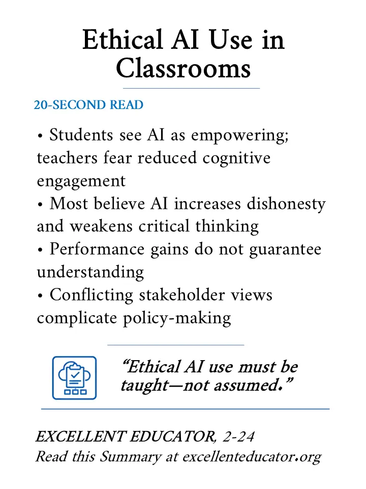 ethical ai use in classrooms