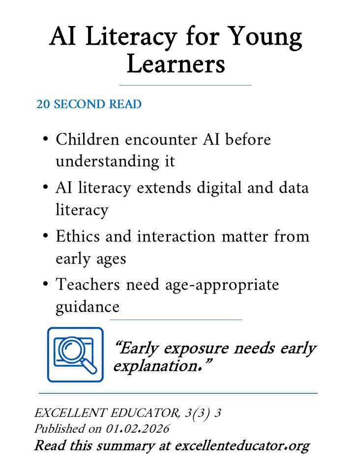 ai literacy for young learners