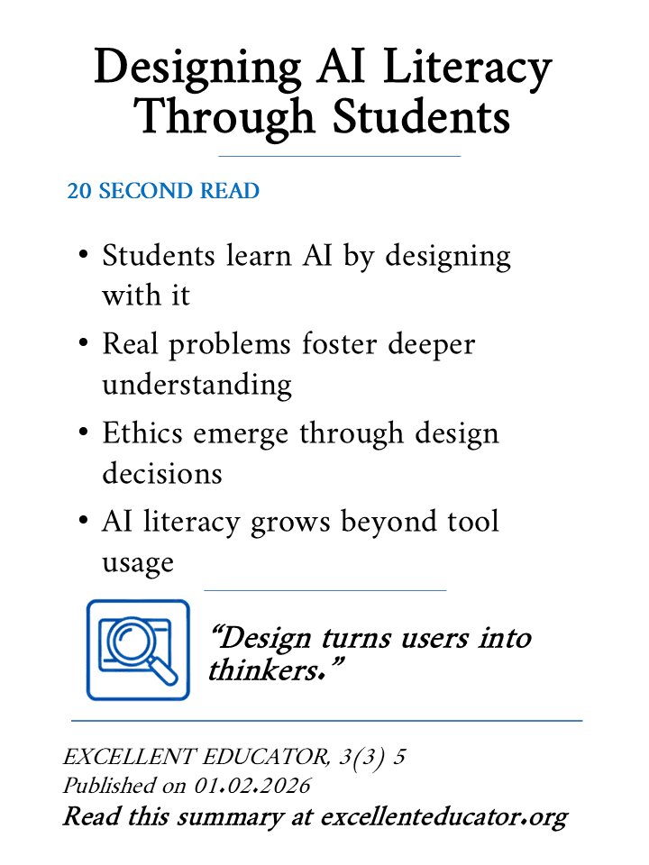 designing ai literacy through students