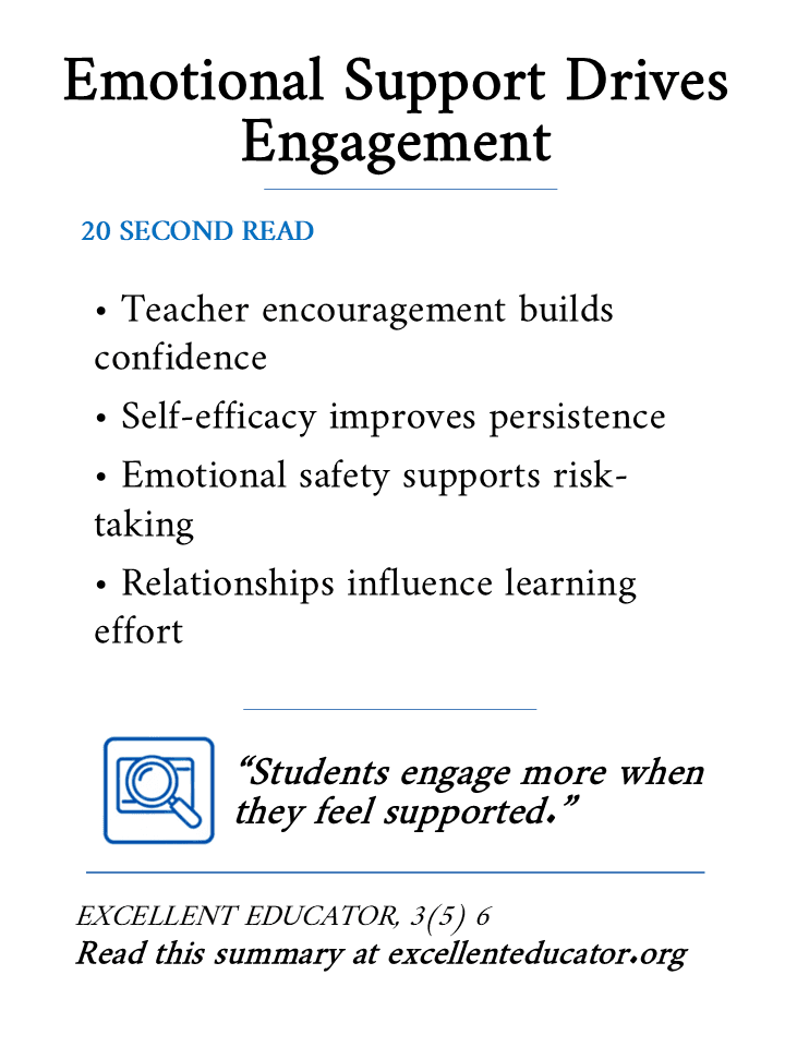 emotional support drives engagement