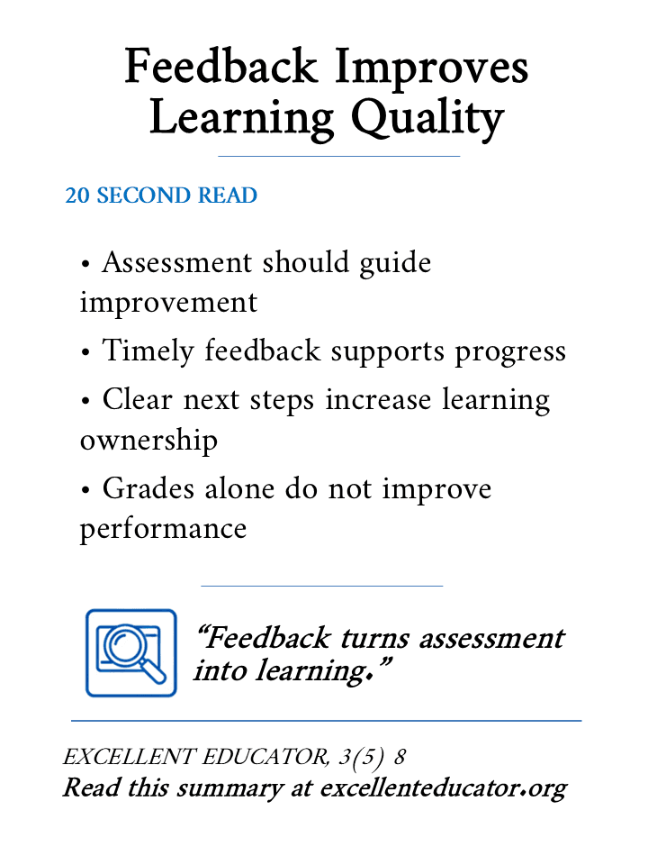 feedback improves learning quality